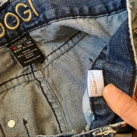 COOGI 32x34 Men's Straight Leg Jeans Light Blue - Picture 4 of 11